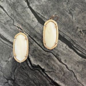 Kendra Scott white earrings